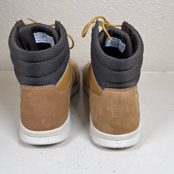 TIMBERLAND MENS GRAYDON LEATHER SNEAKER MID-TOP LACE-UP COMFORT BOOT MEN’S SZ 12 - Picture 5 of 8